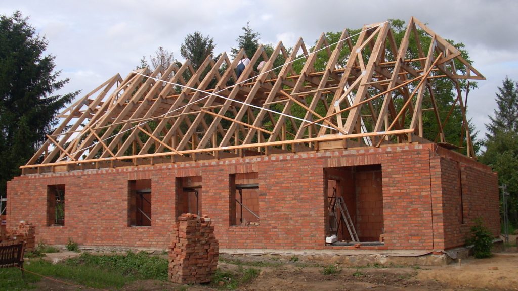 Dachstuhl auf Bauernhaus