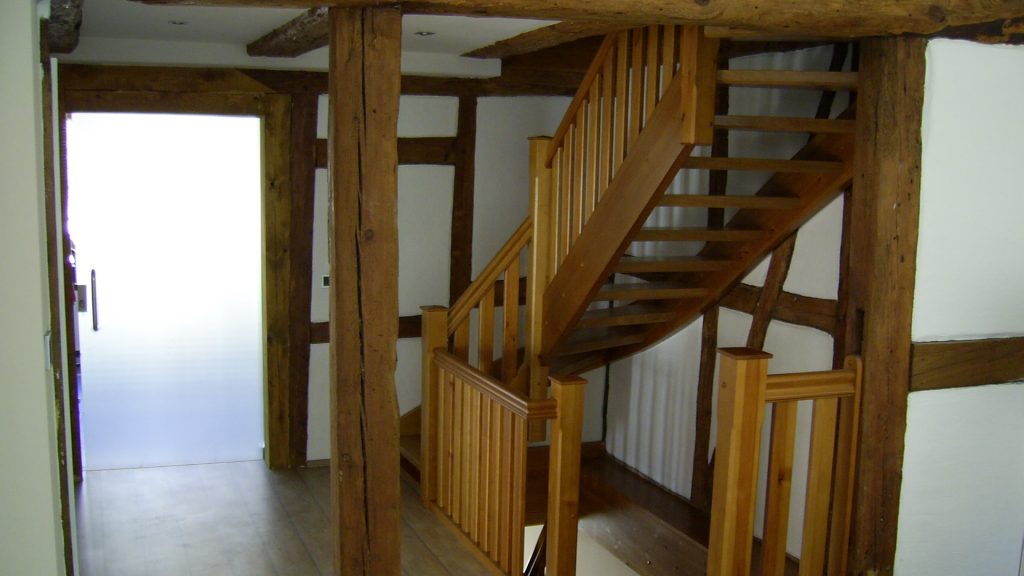 Treppe Eiche und Kiefer gealtert