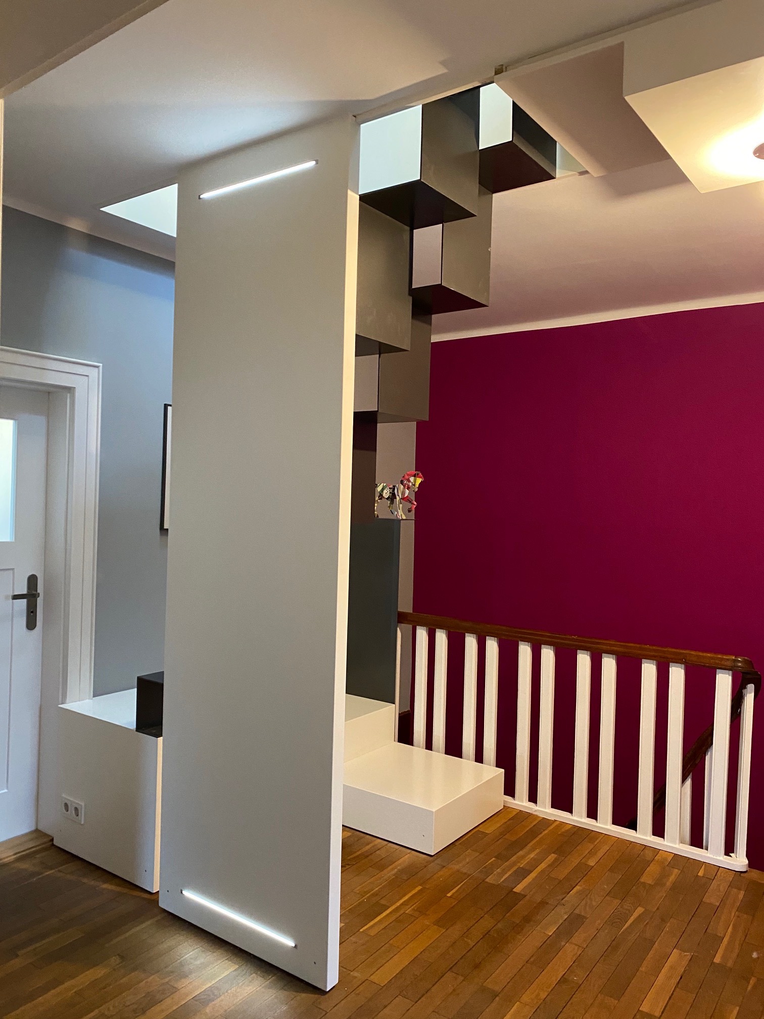 Eine Raumspartreppe wie eine Skulptur